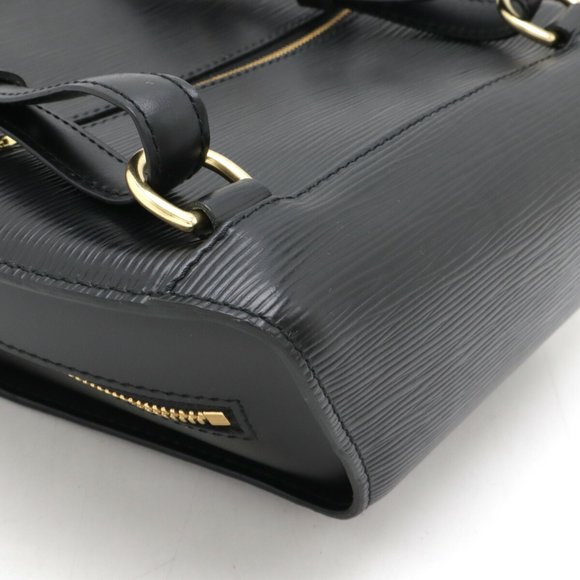LOUIS VUITTON Epi Mabillon Rucksack Shoulder Bag Leather Noir Black - Picture 4 of 10